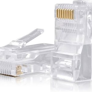 RJ45 Konektörler, RJ45 Uçlar Cat6 Konektör Cat5e Konnektör Cat5 Konektörleri Ethernet Kablosu Sıkma Konektörleri
